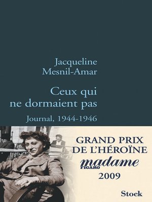 cover image of Ceux qui ne dormaient pas
